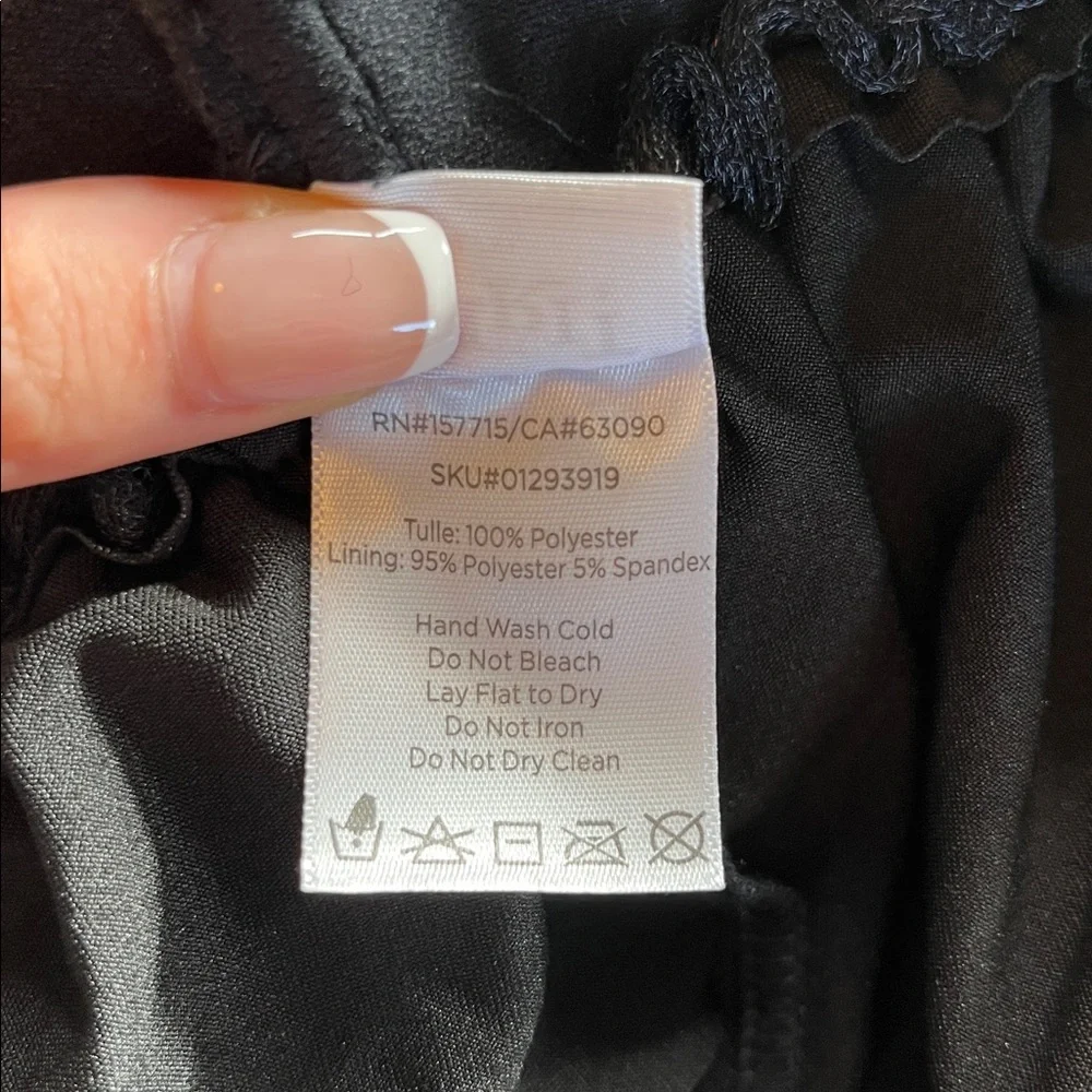 Black tulle tutu skirt Halloween costume adult L/XL witch fairy gothic festival - Picture 7 of 8